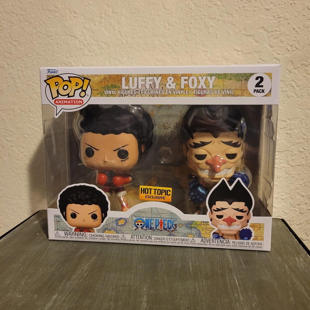 Funko Pop Animation One Piece Luffy And Foxy (HT Exclusive) 2 Pack